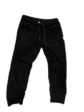 American Eagle Black Cuffed Sweatpants Mens Large